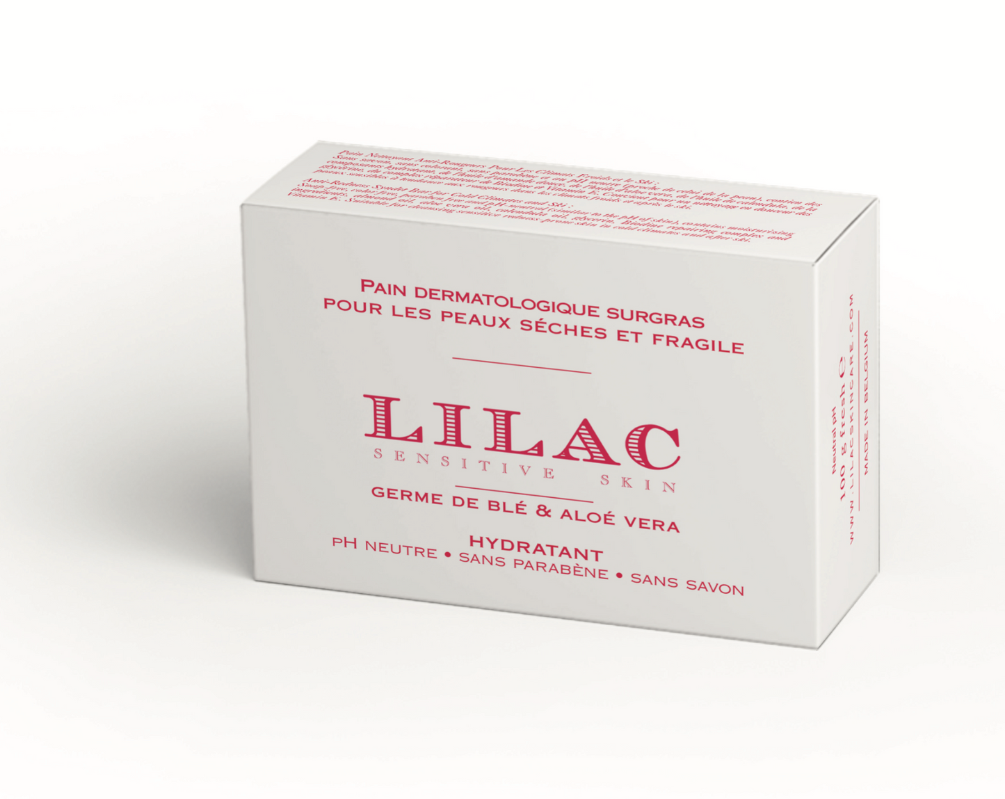 LILAC Barra de Limpeza Dermatológica Hidratante Extra Rica (com Gérmen de Trigo)