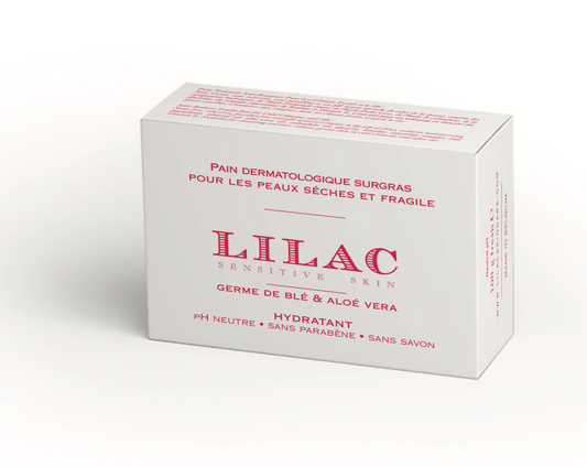 LILAC Barra de Limpeza Dermatológica Hidratante Extra Rica (com Gérmen de Trigo)